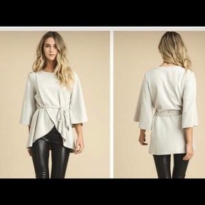 *moving sale* Kimono wrap shirt with bell sleeves